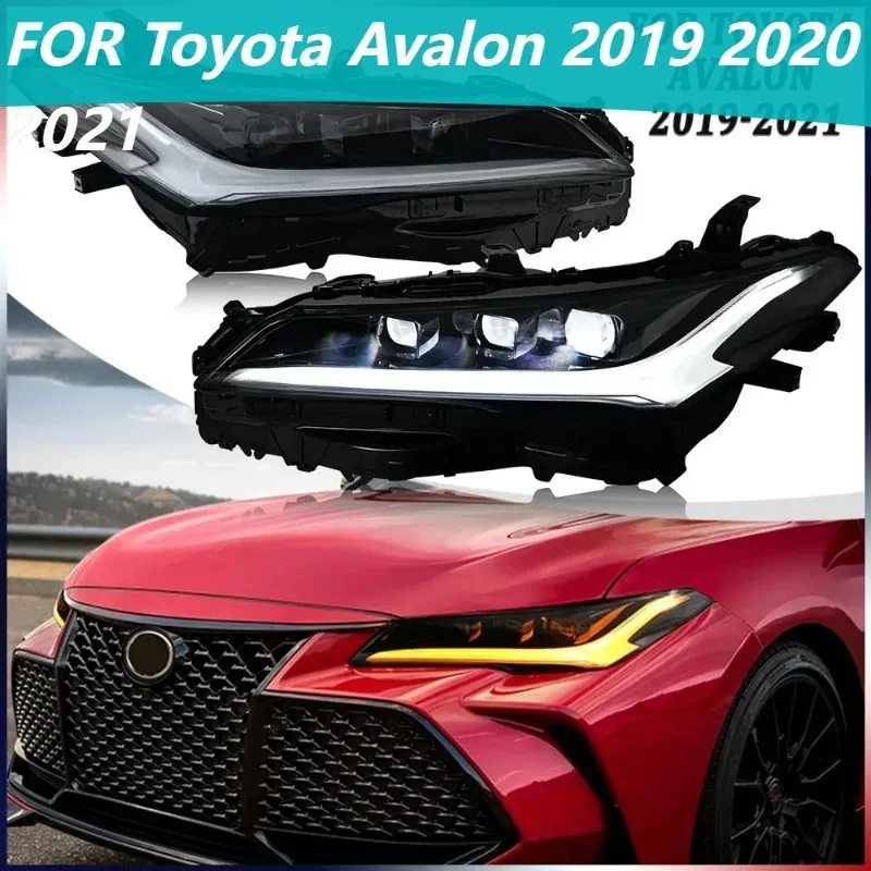

1Set LED Headlights For Toyota Avalon 2019-2021, Sequential DRL Head Lamp Assembly