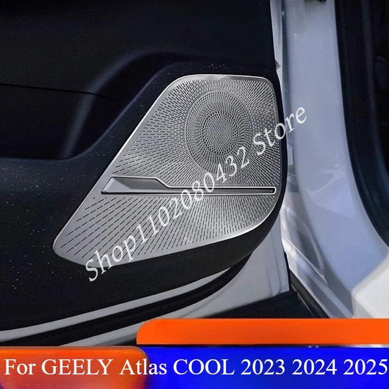 For GEELY Atlas COOL 2023 2024 2025 Car Dashboard Tweeter Horn Cover Trunk Door Audio A-pillar Speaker