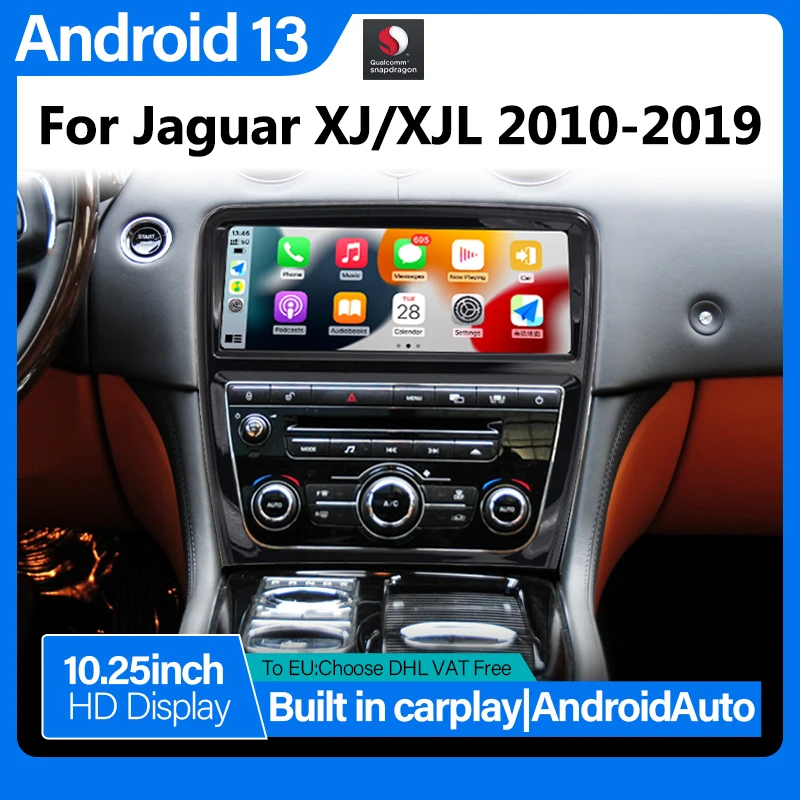 

Upgrades Android AUTO Car Radio For Jaguar XJ 2010-2019 2DIN Car Play Wireless Carplay Auto Navigation Multimedia Player GPS