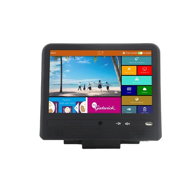 10.1 Inch Android 8.1 IPS Touch Screen WIFI 4G GPS headrest Mount Taxi Advertising Screen