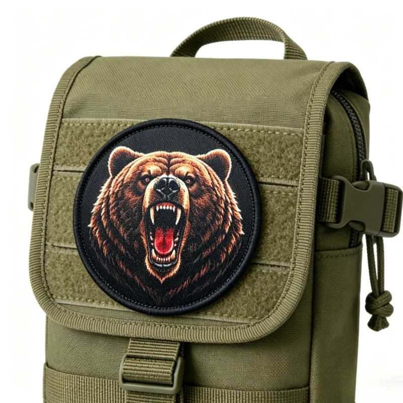 Urban Backpack Tactical - Roaring Grizzly Bear Morale Badge Tactical