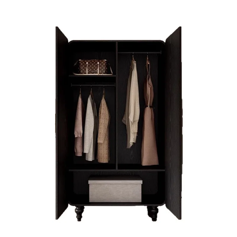 

Large-capacity storage clothes hanging cabinets, installation-free solid wood painted storage cabinets
