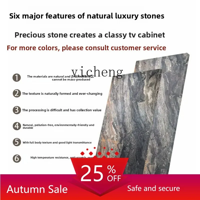 

ZZ high-end natural luxury stone living room marble coffee table square household light luxury solid wood