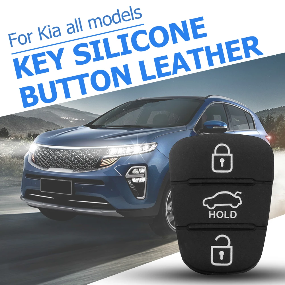 Replacement 3 Button Rubber Pad for i30/i35/iX20 Solaris Verna for Kia K2 K5 Rio Sportage Flip Remote Car Key Shell Case - view 4