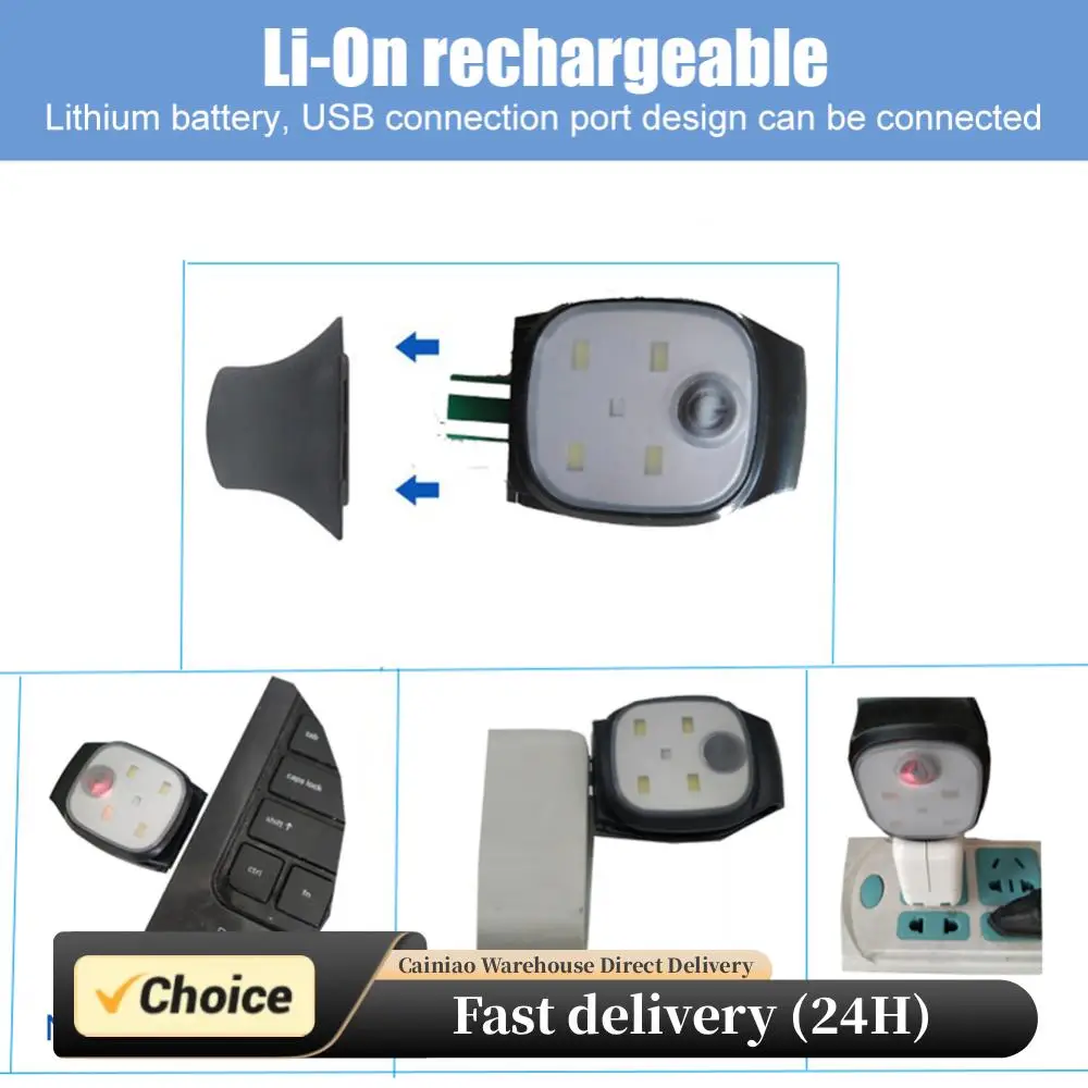 

Running Clip Light 4 Lighting Modes Clip Night Lamp Safety Warning for Jogging Night Walking for Fishing Hiking USB Rechargeable