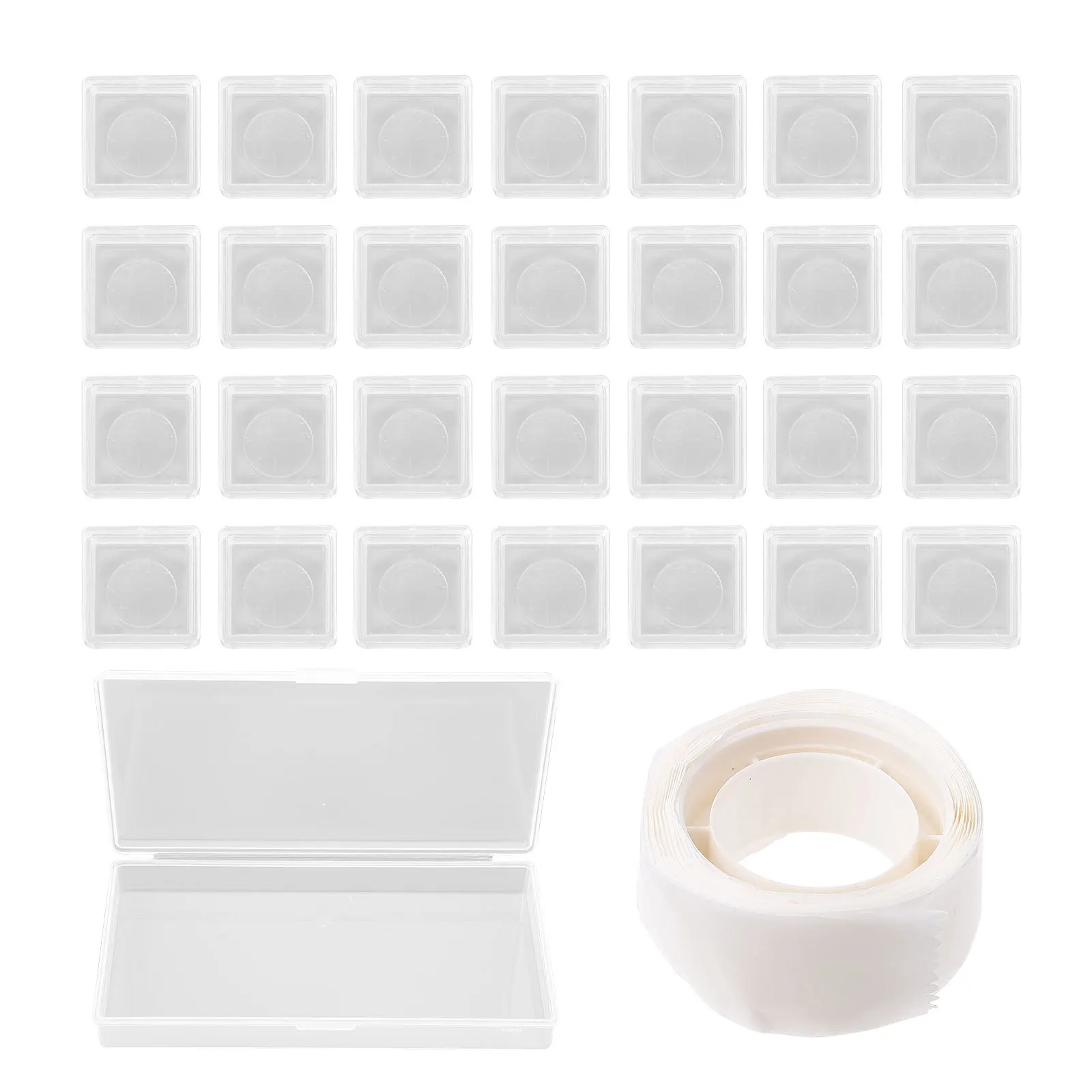 

1 set Transparent Plastic Watercolor Paint Box Practical Pigment Storage Organizer For Artists Students Kids Travel Outdoor