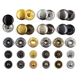 50 Sets 655/633/831 Metal Snap Fasteners Snaps Button Press Studs Sewing Button For DIY Clothes Garment Bags Shoes Leathercraft