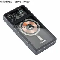M OMAX 10W MFI Qi 10000mAh Magnetic Charger Transparent Power Bank portable battery Wireless Power Bank