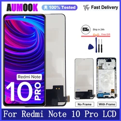 AMOLED LCD For Xiaomi Redmi Note 10 Pro Display LCD Touch Screen For Redmi Note10Pro M2101K6G Display Replacment Parts