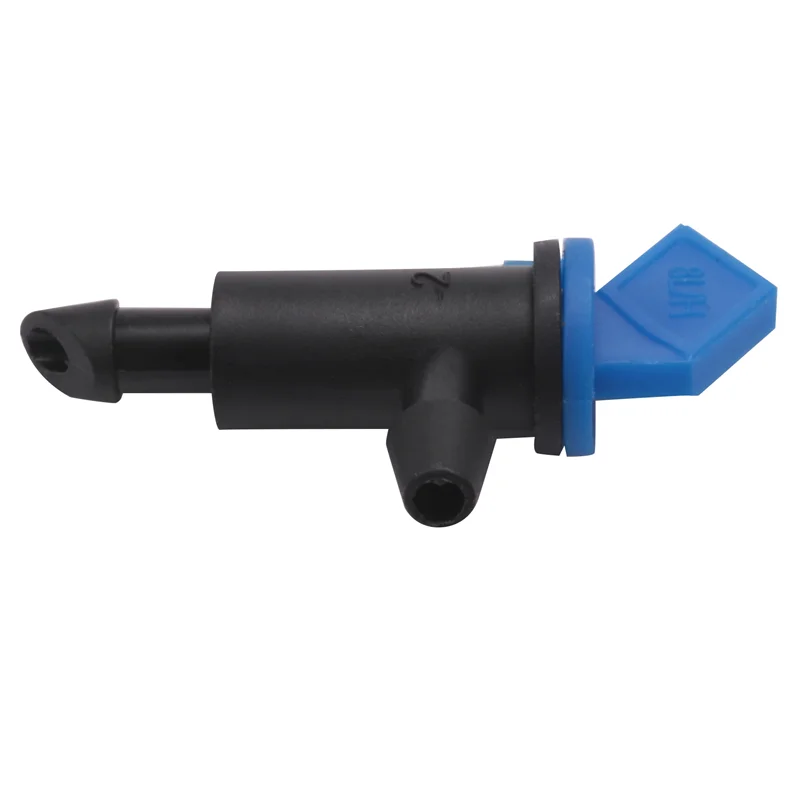 

ABGE-600 Pieces Irrigation Drip Emitter Garden Flag Irrigation Dripper, Trees And Shrubs (Blue Black,2GPH)