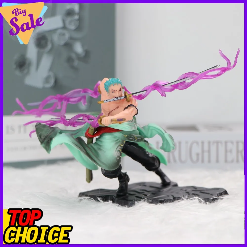 

Фигурка аниме персонажа Ророноа Зоро (One Piece) с тремя клинками, 10 см, GK, коллекционная модель, статуэтка, игрушка для детей