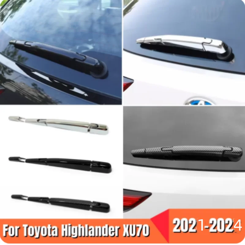 

For Toyota Highlander XU70 Kluger 2021 -2024 Car Rear Wiper Cover Windshield Blade Trims Stickers Styling Accessaries