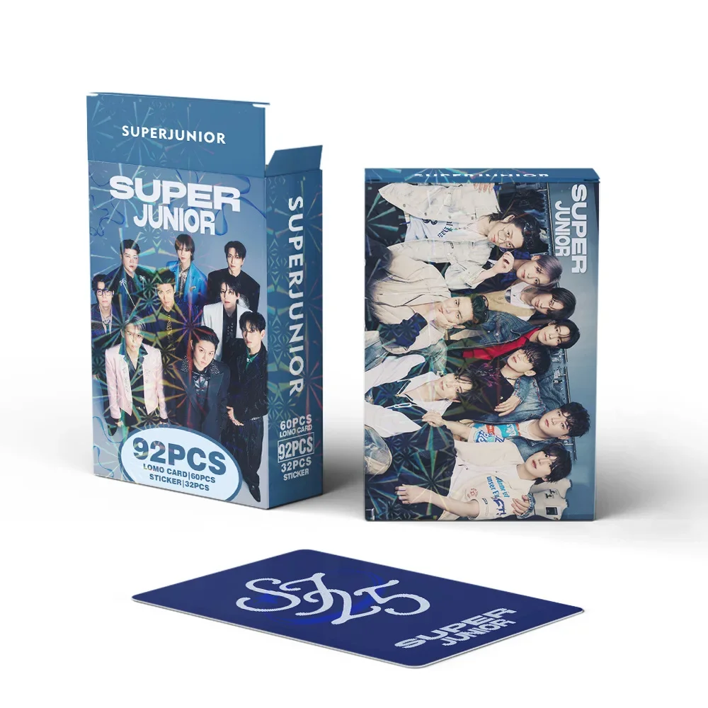 92Pcs Kpop Idol SUPER JUNIOR New Series Lomo Cards LeeTeuk HeeChul HD Printd Photocards DongHae EunHyuk Stickers Fans Gift