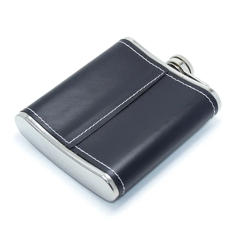 

6oz Portable stainless Flagon Hip Flasks set with cups funnel for Whiskey Vodka Wine Pot outdoor Drinking Bottle gift box
