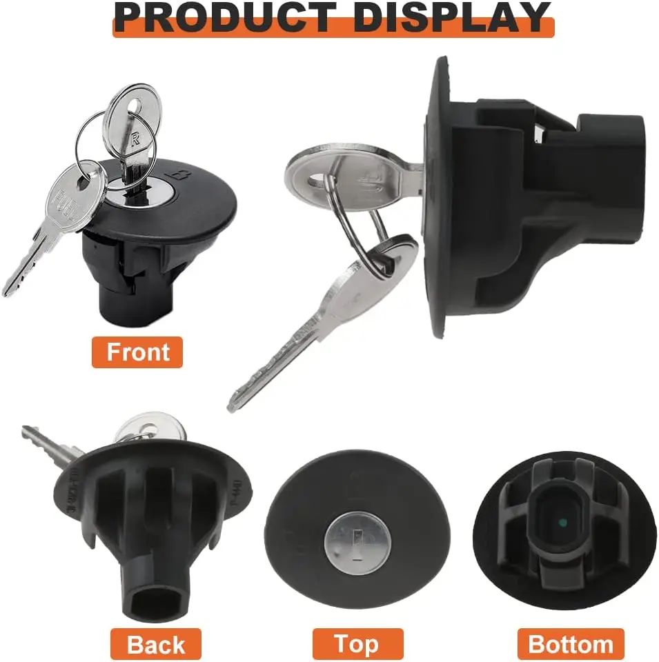 Locking Gas Cap 8U5Z-9C268-B Fuel Tank Cap Locking Fuel Cap 2 Keys for Ford Edge Escape for Lincoln MKZ for Mercury Mountaineer