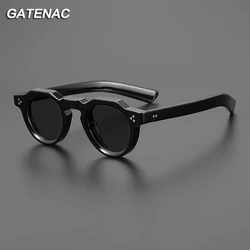 Vintage Polarized Acetate Sunglasses Men Quality Retro Designer Small Sunglasses Women UV400 Handmade Luxury Brand Eyewear