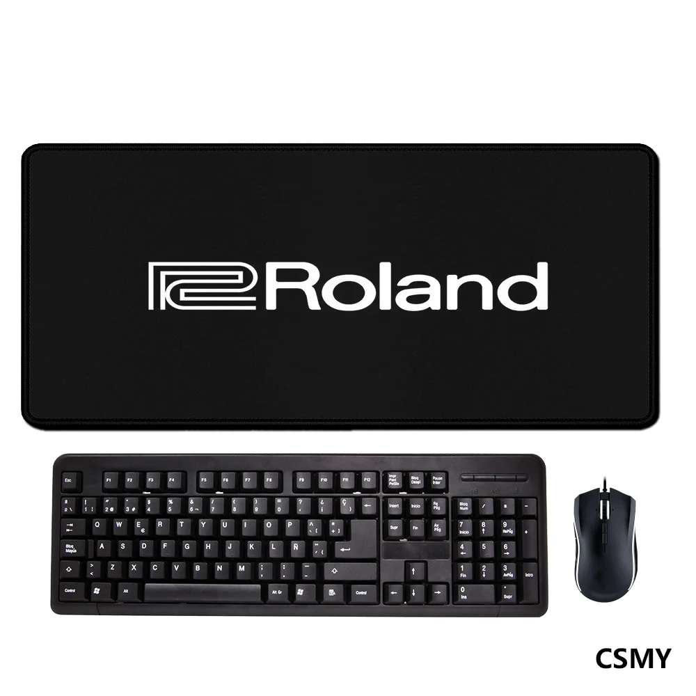 BLKUOPAR Roland Mousepad Gamer 900x400 Anime Mouse Pad Diy Gaming Computer Mat Setup Gaming Accessories Desktops Mats Keyboard