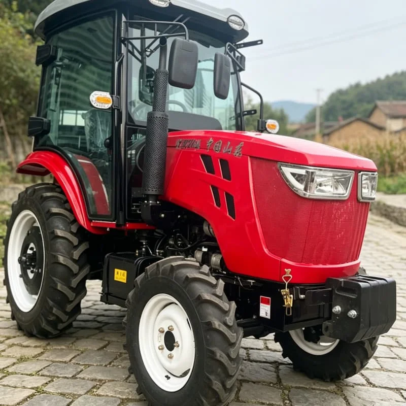 Customized Upgraded rotary tillage tractor, four-wheel high-power cultivator, high-efficiency wheeled farm ploughing machine