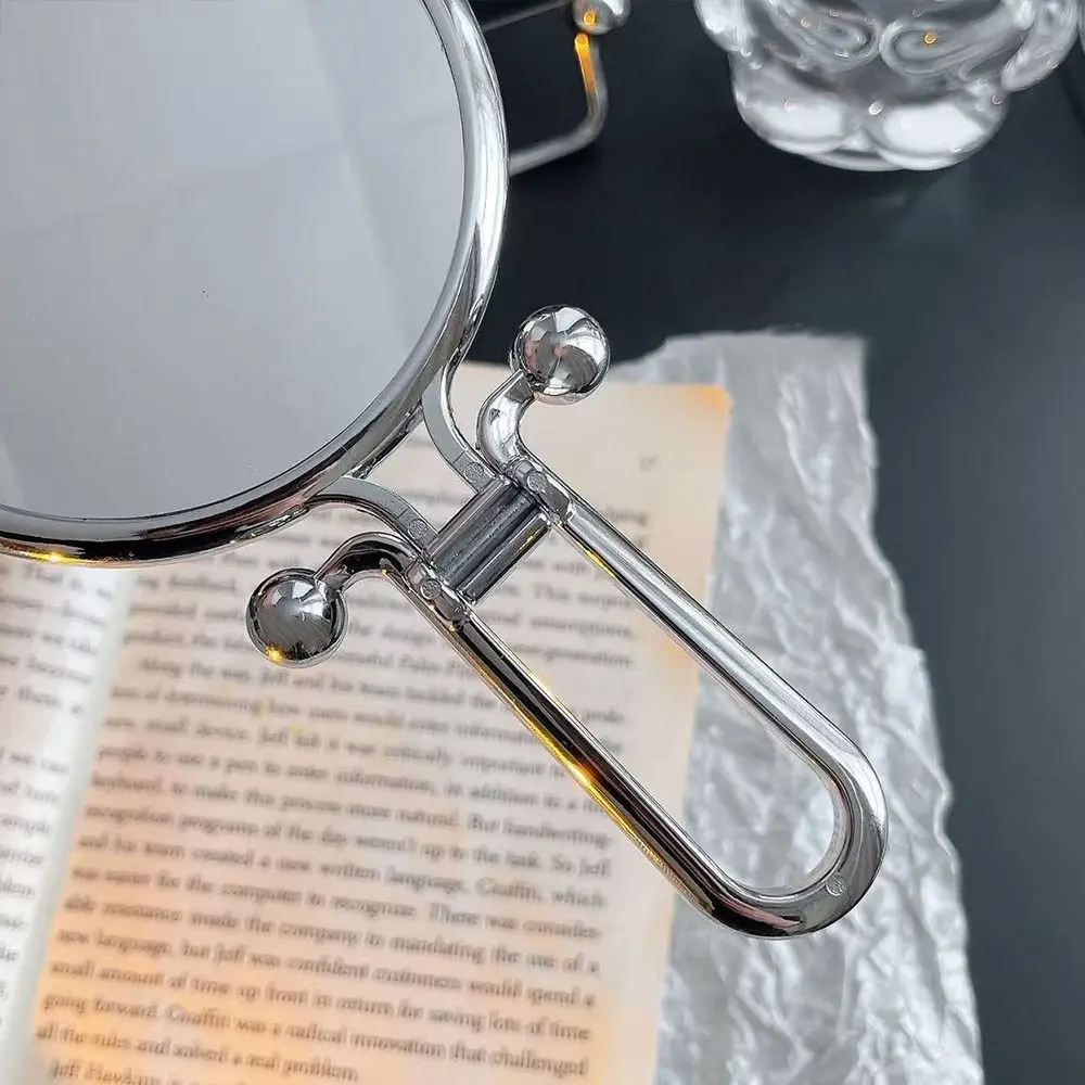 Useful 2/5/10X Magnifying Makeup Mirror Plastic Handheld Folding Mirror Round Shape Multifunctional Make Up Tools Dressing Table