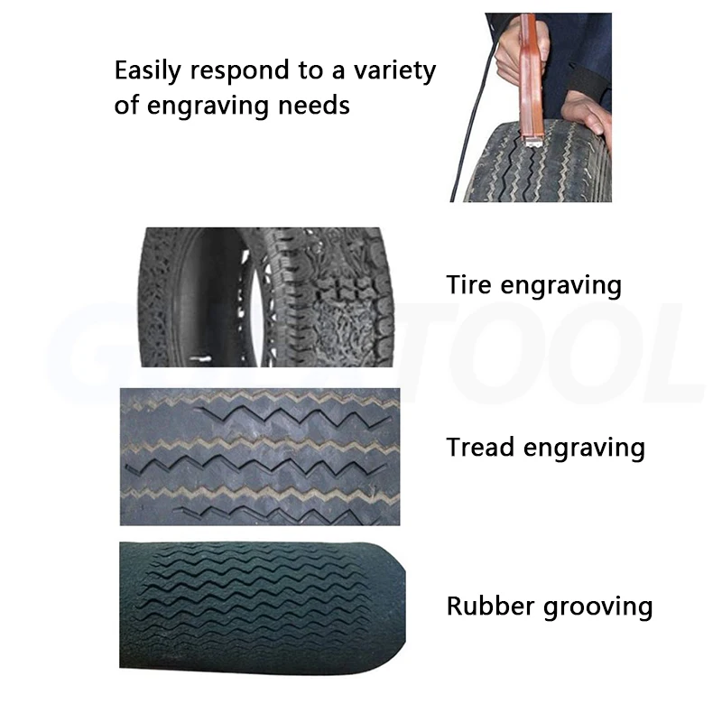 220V Pulse Type Tire Slotting Machine Tire Rubber Engraving Truck Car Rubber Tire Slotting Electric Rubber Cutting Sculpture