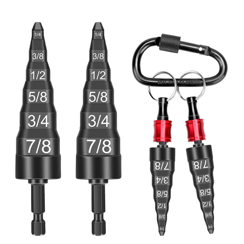 ABKP-6-in-1 Swage Tool HVAC-reparatieset, lucht koperen buis expander stuikgereedschap met 1/4 inch 3/8 inch 1/2 inch 5/8 inch 3/4 inch 7/8 inch bits