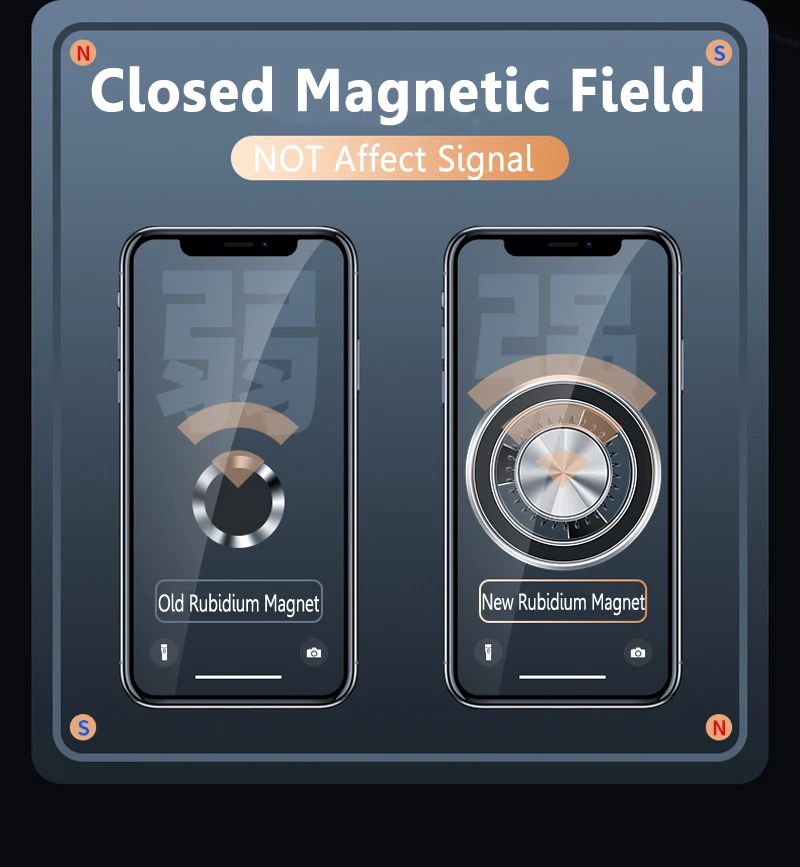 Magnetischer Handyhalter, kompatibel mit MagSafe, Autohalterung für iPhone 14, 13, 12, Auto-Entlüftungsclip, Handyhalterung, Handyhalterung – Detail 13