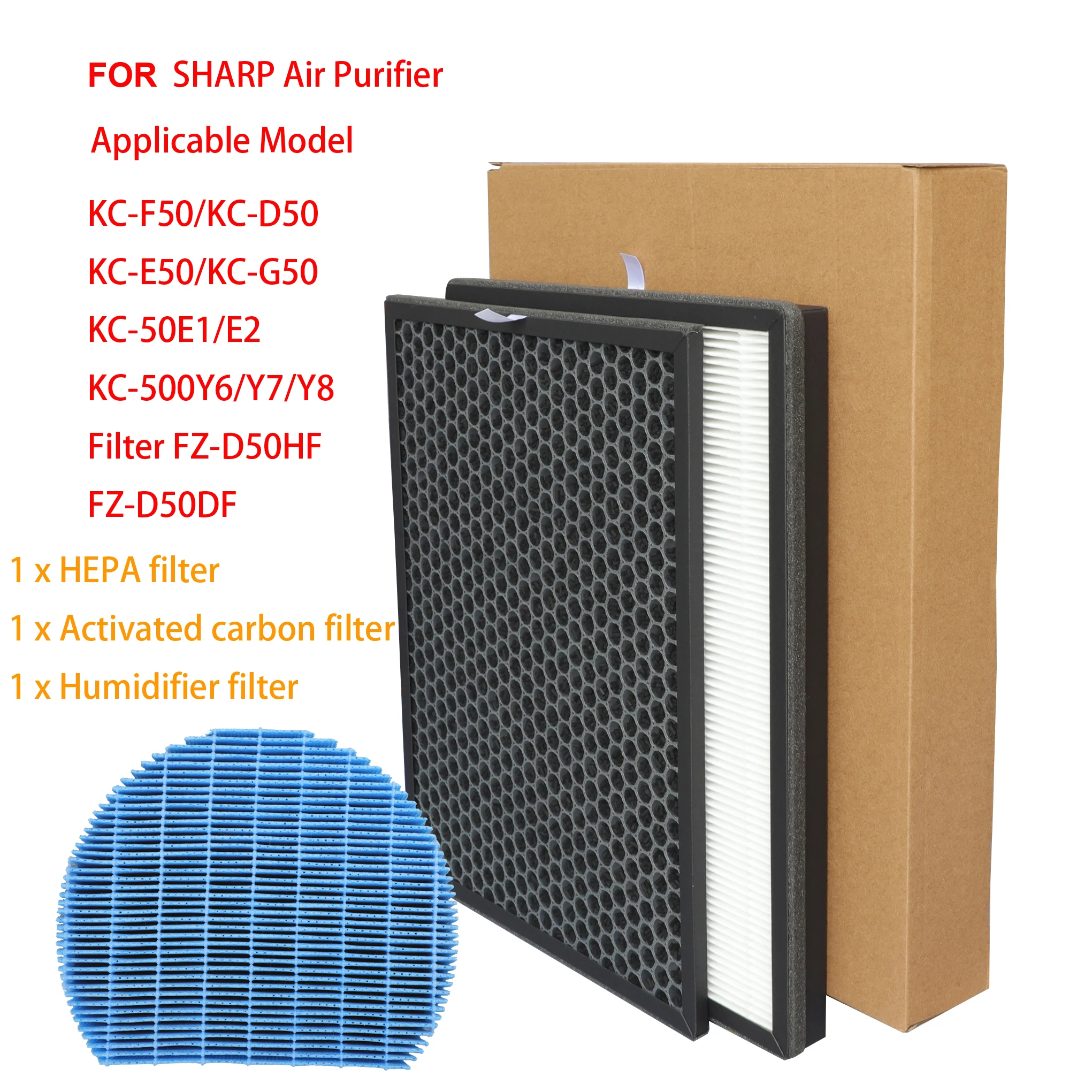 Сменный очиститель воздуха Sharp FZ-D50HF FZ-D50DF HEPA угольный фильтр для KC-F50 KC-D50 KC-E50 KC-G50 KC-50E1/E2 KC-500Y6/Y7/Y8