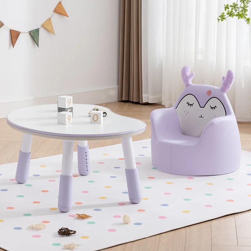 طاولة أطفال قابلة للتعديل بارتفاع مكتب دراسة للأطفال طاولة أنشطة التعلم المبكر للأطفال الصغار ميسا Infantil Montessori #4