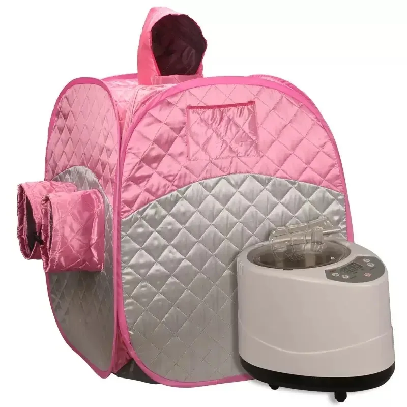 Portable Folding Steam Sauna SPA Room Tent Box with Steamer for One Person Weight Loss Full Body Slimming 70X70X120 Size Box