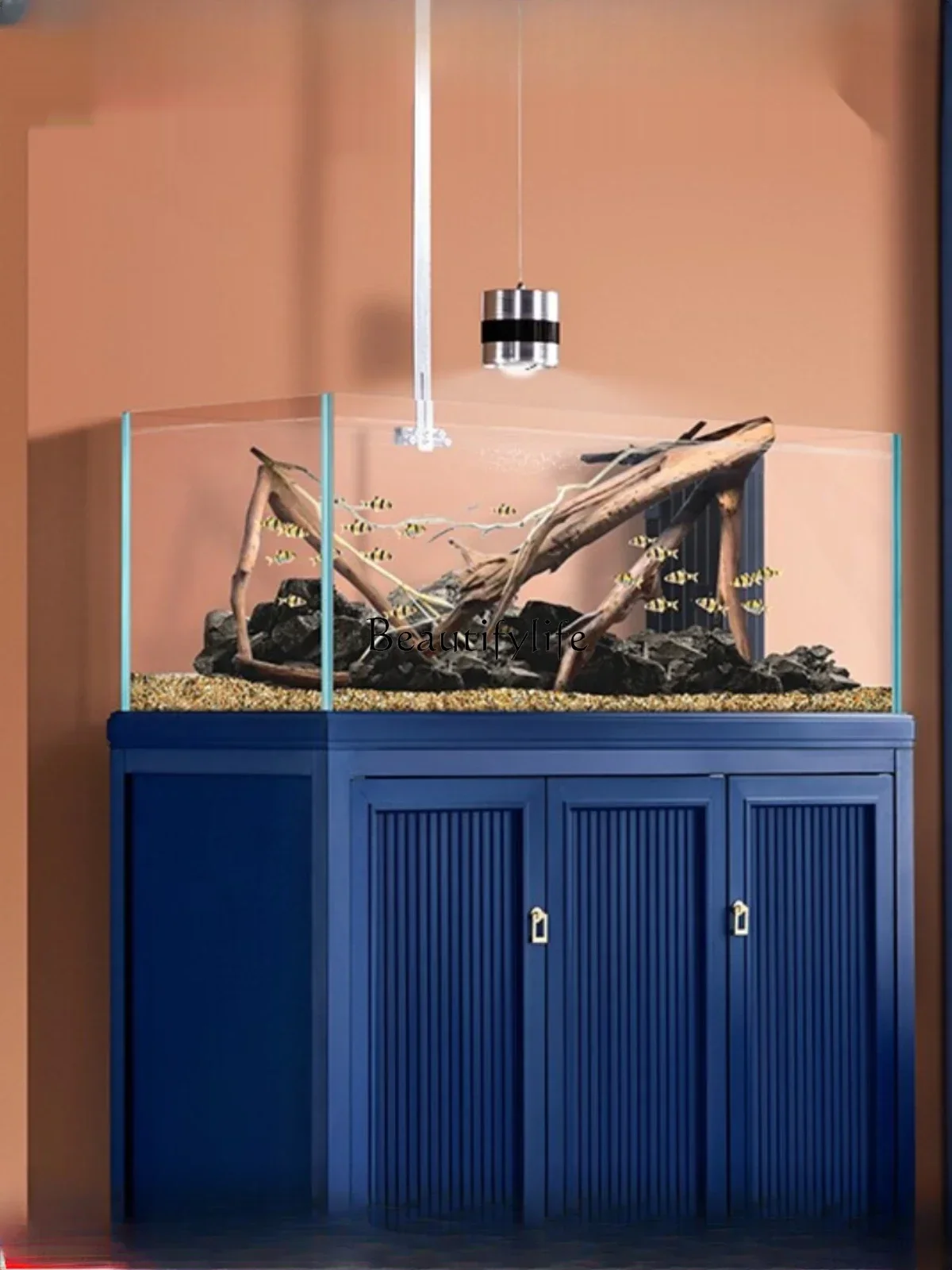 

LD33Ecological Aquatic Plants Landscape Tank Native Stream Fish Tank Living Room Home Aquarium Ecological Bottom Filter