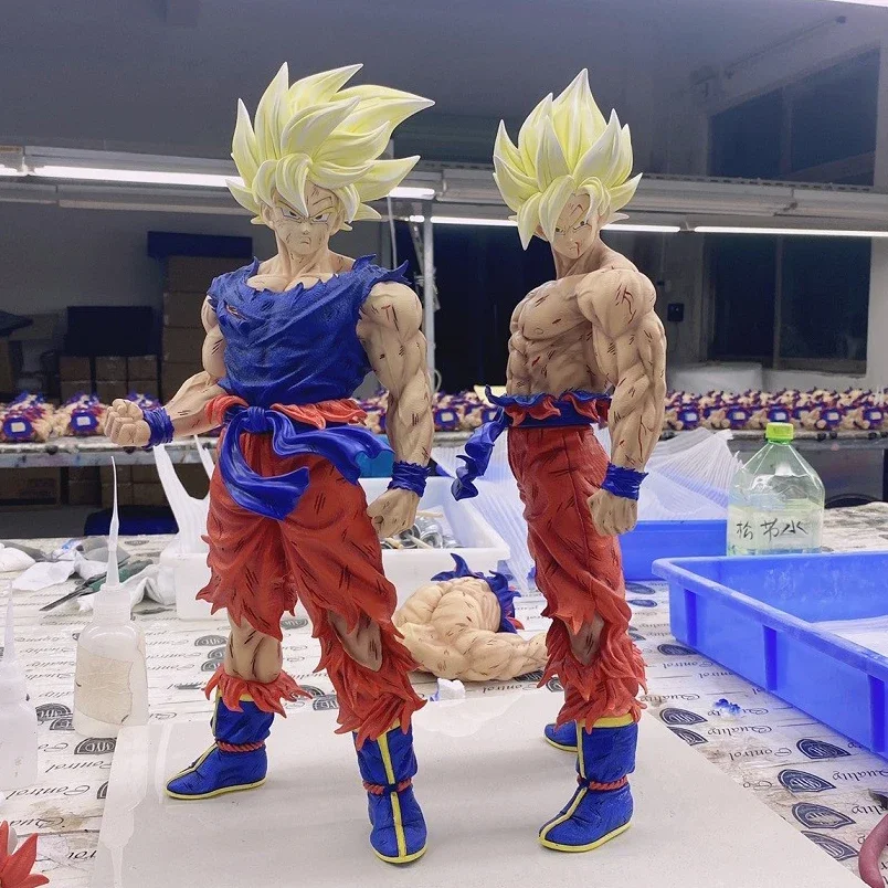 43cm Dragon Ball Z Son Goku Figure GK Super Saiyan Son Goku Action Figure PVC Vegeta Collection Statue Model Figurine Toys