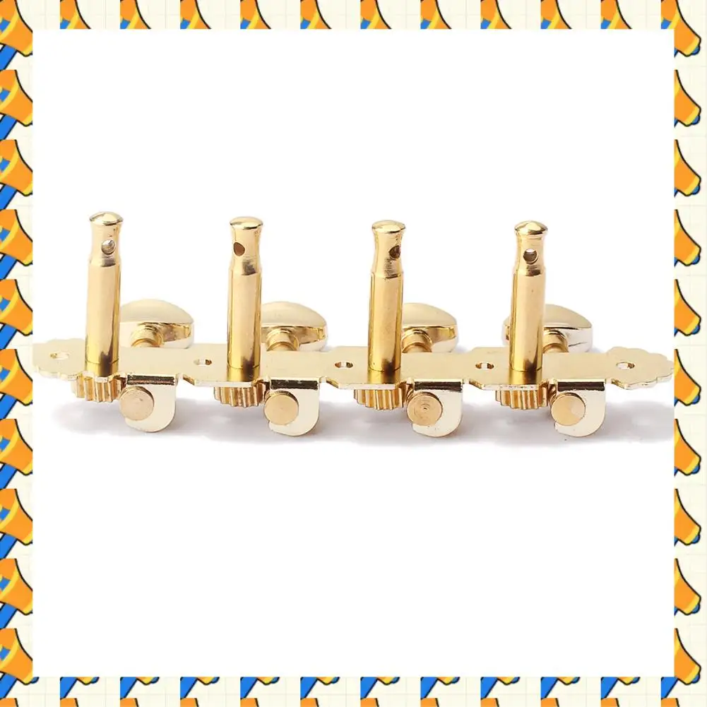 

ABYB 2 Pieces Iron 4L 4R Tuner Tuning Pegs Machine Heads Gold Set For Mandolin/8 Strings Guitar Replacement Parts
