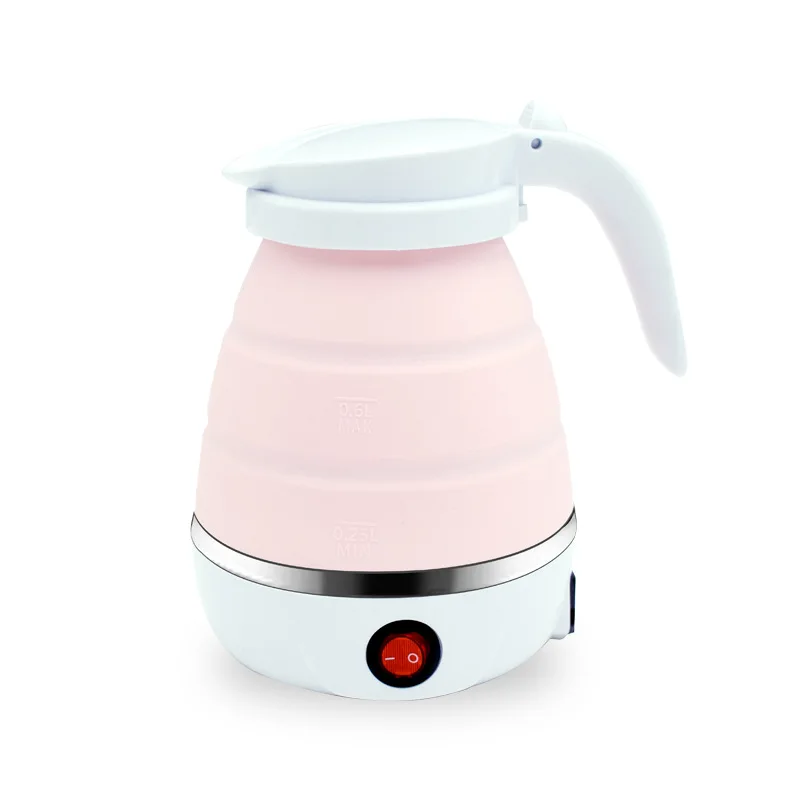 Mini Foldable Kettle Silicone Electric Kettle Portable Teapot Water Heater Outdoor Travel Home Tea Pot Water Kettle 0.6L 600W