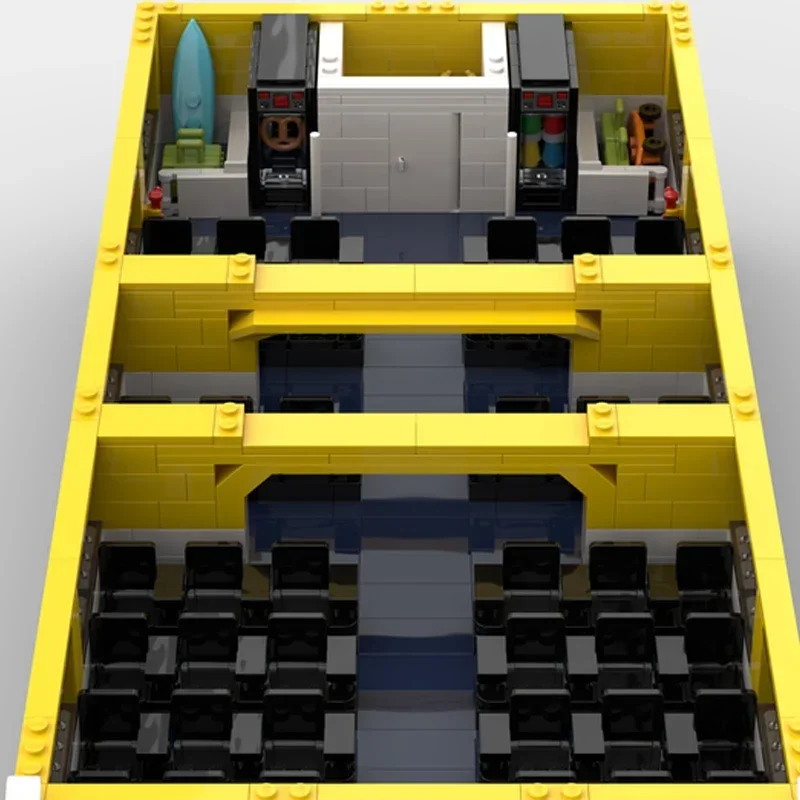 Moc tijolos de construção transporte navio modelo passageiro ferry tecnologia blocos modulares presentes brinquedos para crianças diy conjuntos montagem