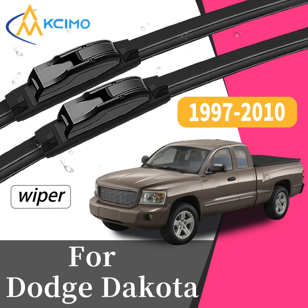 

Streak-Free Silent Wiping 2Pcs Front Windscreen Wiper Blades For Dodge Dakota 1997-2010 Windshield Car Exterior Accessory