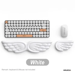 Mousepad Ergonomic Angel Keyboard Wrist Rest and Mouse Pad Set Reduce Wrist Pain for Office and Gaming Use