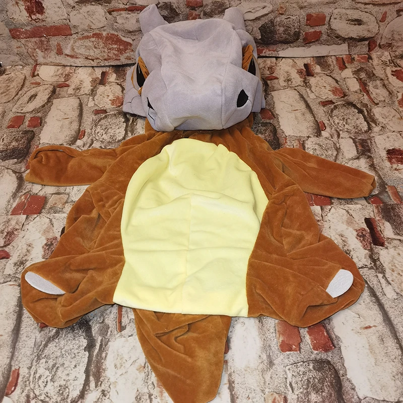 58/78cm Pokemon Cubone Anime Plushie Leather Case Holster Plush Toy Cute Large Doll Not Stuffed Semi-finished Plushie Toys Gift