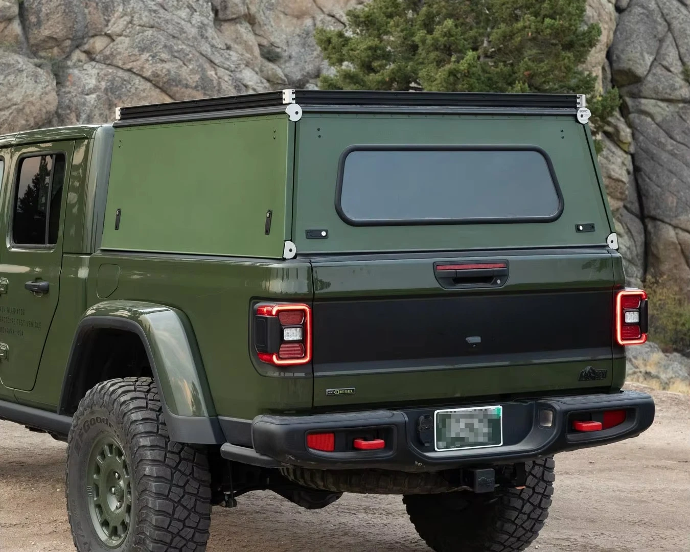 4x4 Pickup Short Canopy Truck Topper Bed Cap for Gladiator 3