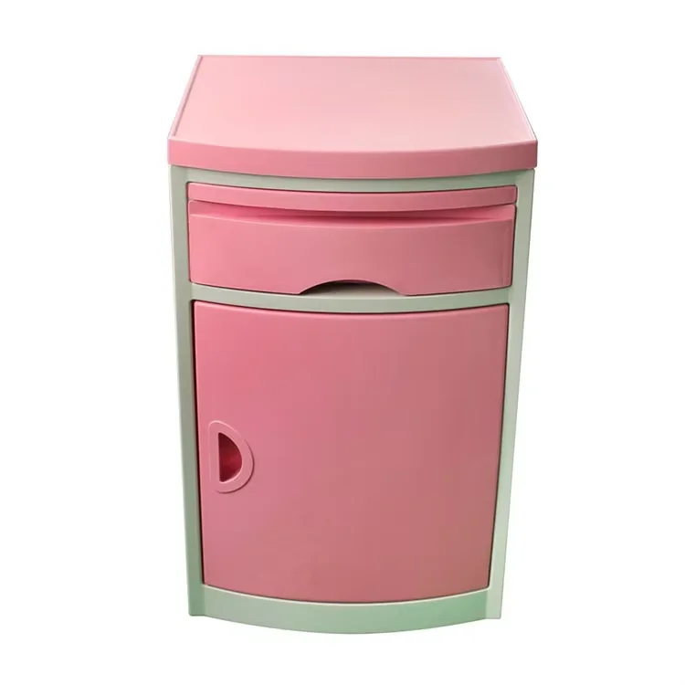 

High Quality ABS Material Hospital Bedside Trolley Table and Good