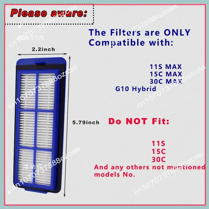 A26P Replacement Filters Replacements For Edge/Hybrid/Verge, G10, G20 Robot Vacuums Accessories With Cleaning Brush
