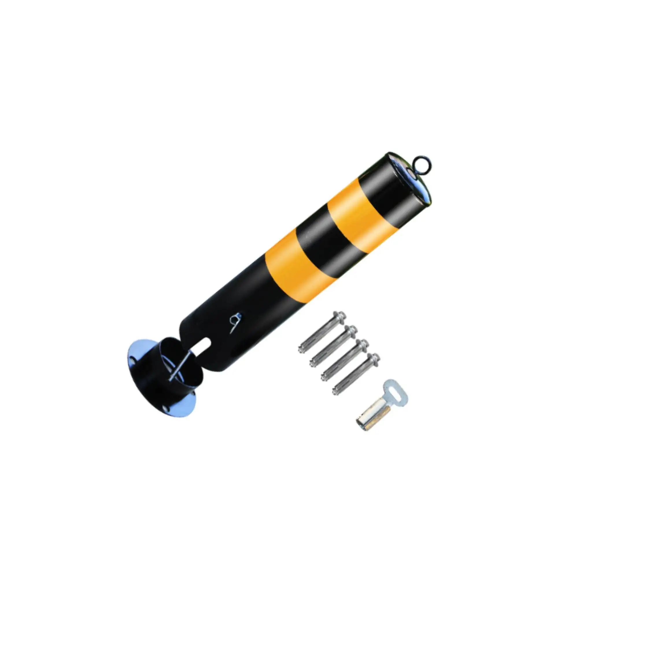 حاجز أمان لوقوف السيارات من أنابيب الصلب، ملحقات خفيفة الوزن مقاس 20 × 4.5 بوصة #1