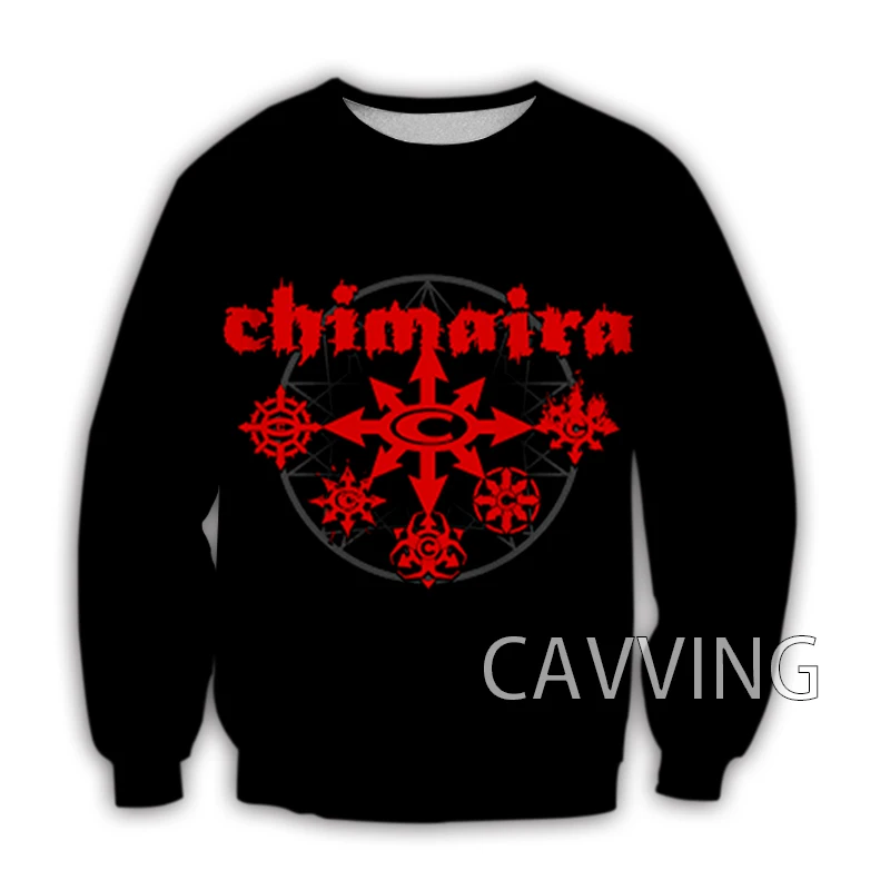 

CAVVING 3D Printed CHIMAIRA Rock Crewneck Sweatshirts Harajuku Styles Tops Long Sleeve Sweatshirts for Men/women