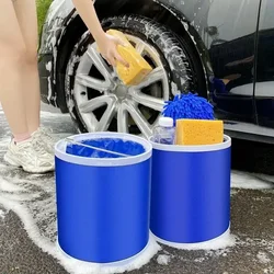 1PC multi-function portable folding bucket Outdoor fishing bucket Car wash cleaning tool bucket supplies