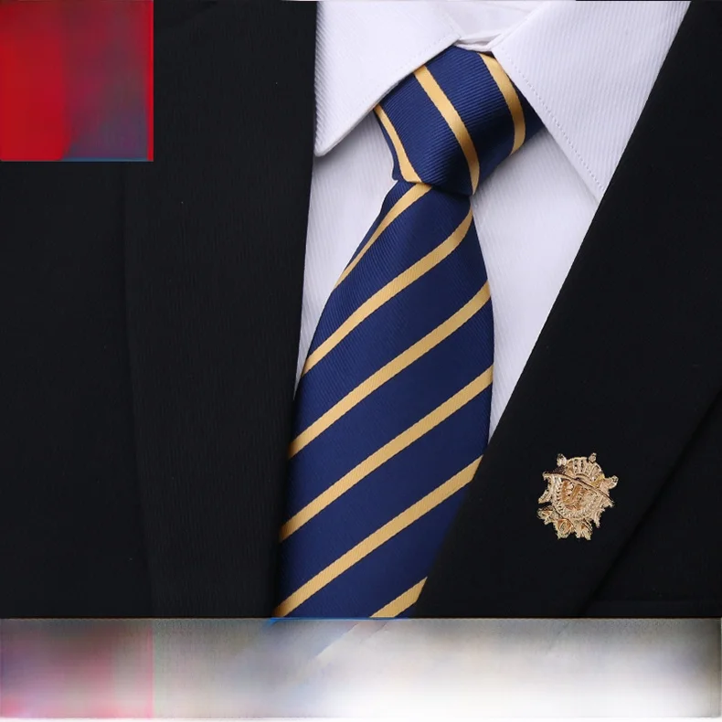 fiinhaao-blue-striped-zipper-tie-men's-no-tie-luxury-business-style-long-tie-gift-boxed-chinese-origin-polyester-fabric