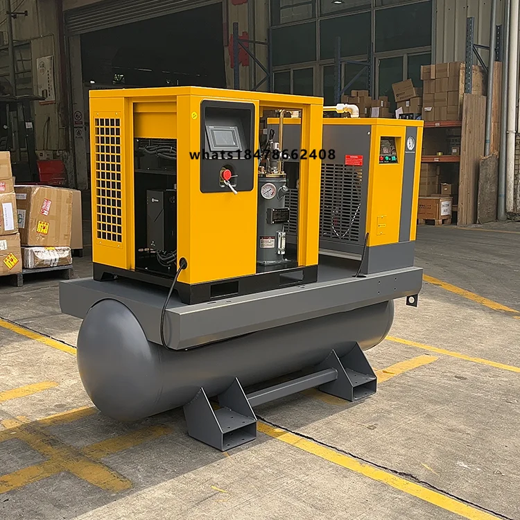 Airking 11kw 15hp Three-phase Combined air Compressor 11 kw 15 4 in 1 Integrated Screw air Compressor with Dryer and air tank