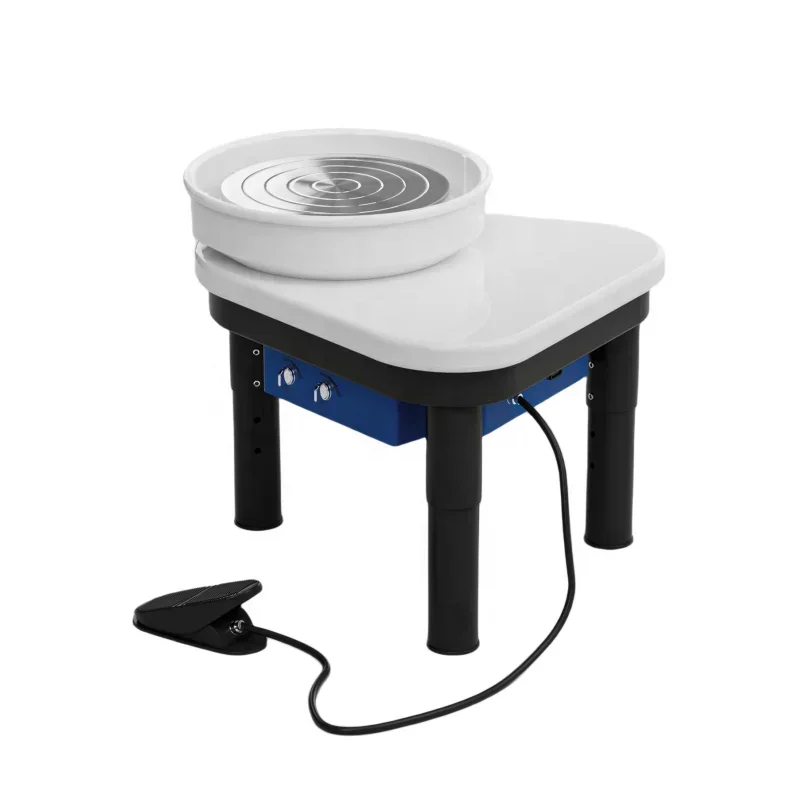 2023 New Design Professional 800W Direct drive  Frequency Conversion Pottery wheel for 32CM Adjustable legs Pottery Forming Mach