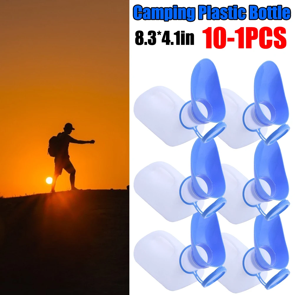 

﻿ 10-1 шт. Портативный пластиковый мочеприемник для автомобиля, дорожный пластиковый туалет-бутылка для мужчин/женщин, для путешествий и больничного ухода