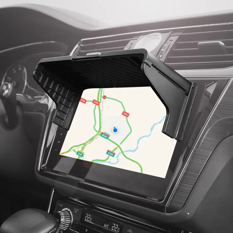 

GPS Anti-Glare Shield 7-12 Inch Interior Accessories Car GPS Navigation Sun Shade Auto Accessories Display Screen Visor