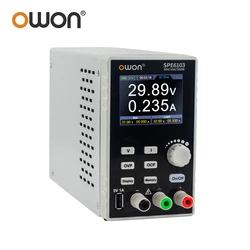 OWON 60V 10A DC Regulated Power Supply SPE6103 Stabilized Constant Voltage Current Output Low Ripple USB Switching Power Supply