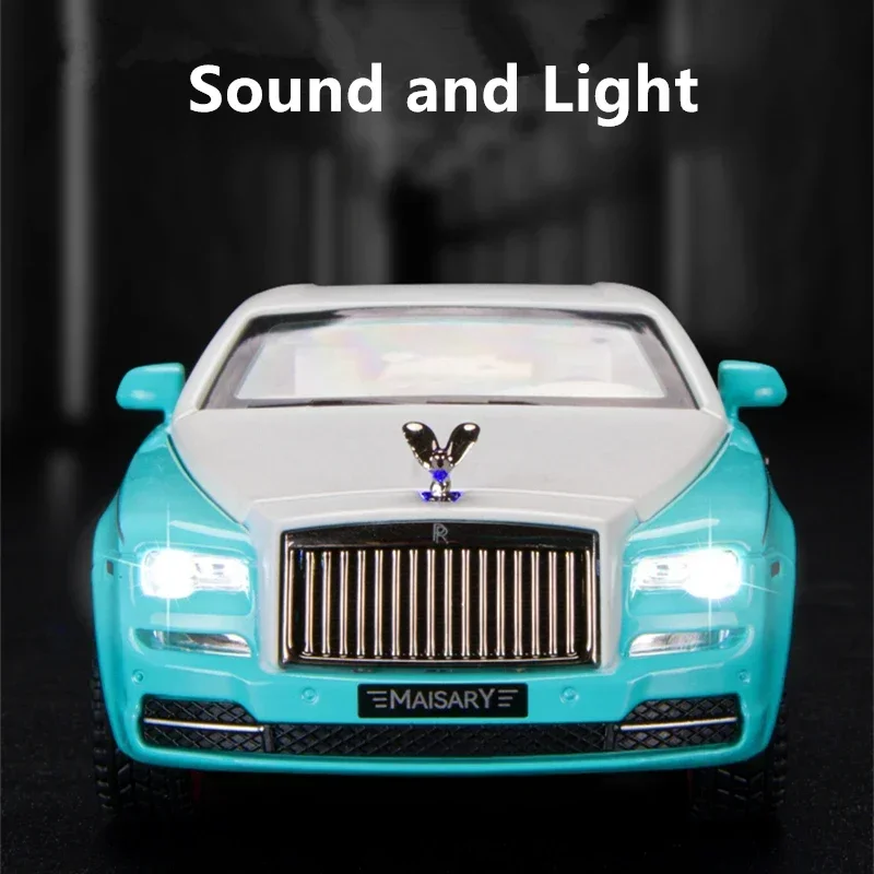 

Модель автомобиля из сплава Rolls Royce Wraith 1/32, литой под давлением металлический игрушечный транспорт, модель автомобиля, коллекция моделирования, звук и свет, подарок